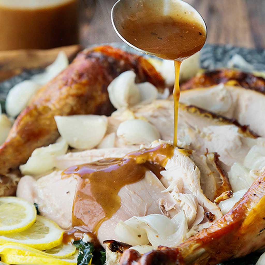 Recipe: Roast Turkey Breast with Apple Cider Gravy