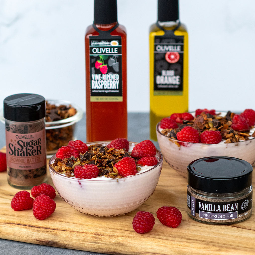 Greek Yogurt with Chocolate Raspberry Granola