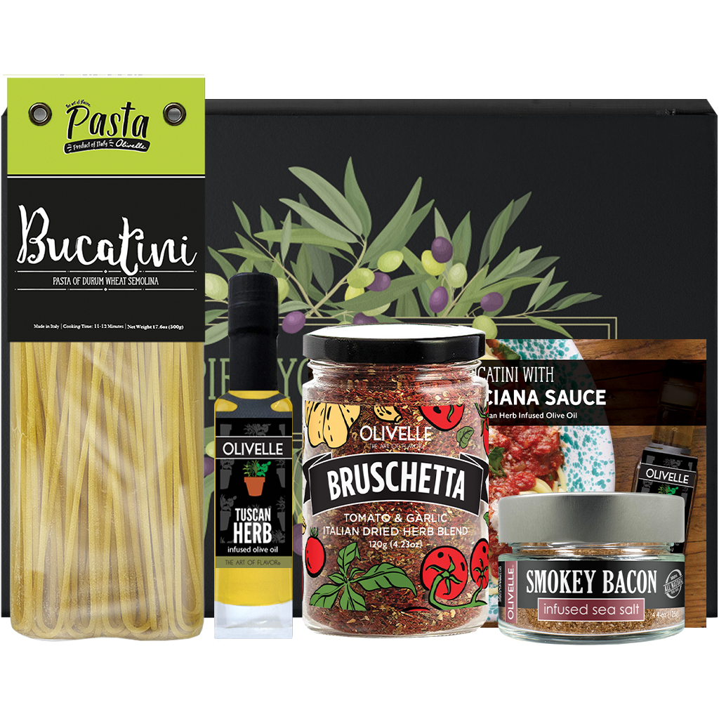 Bucatini with Amatriciana Sauce Recipe Gift Kit