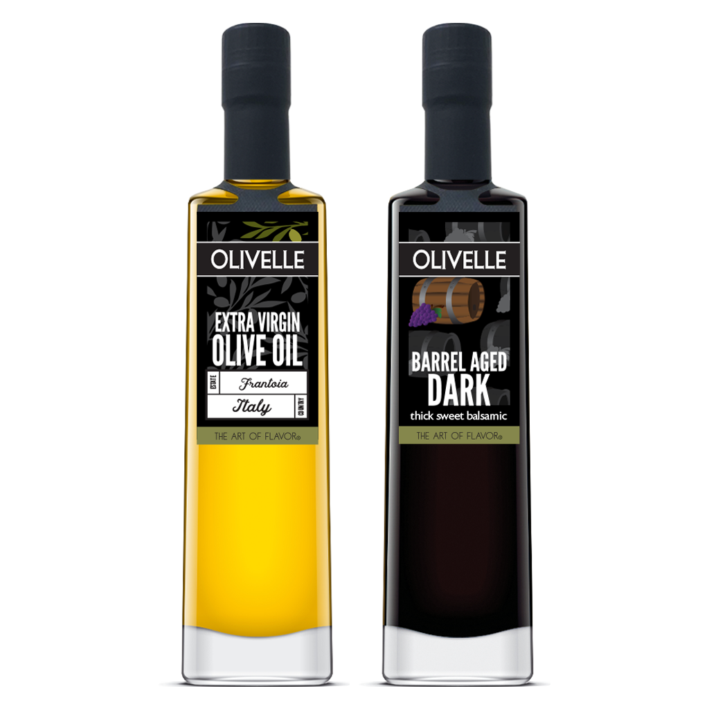 Perfect Pairing - Frantoia Extra Virgin Olive Oil & Barrel Aged Dark Balsamic