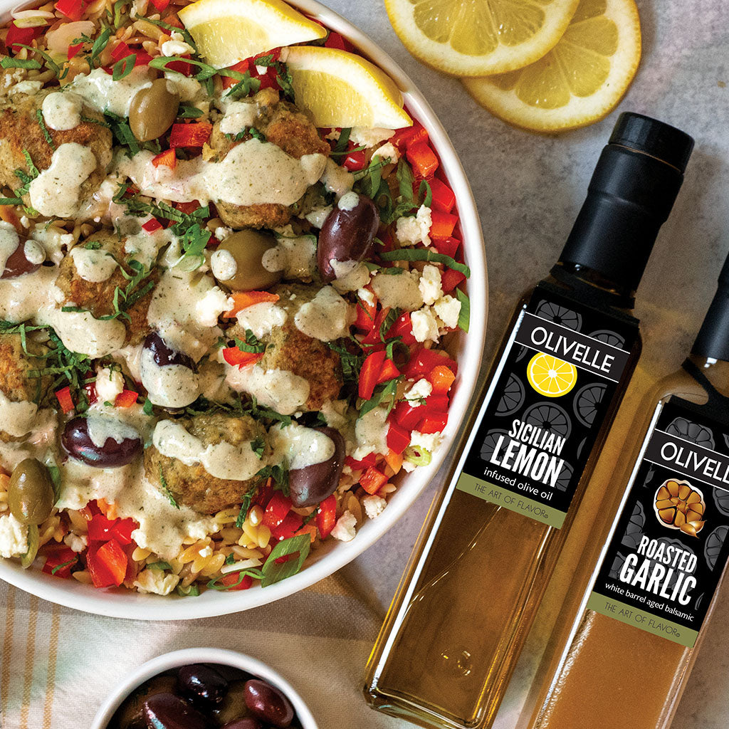 Perfect Pairing - Sicilian Lemon Olive Oil & Vine-Ripened Raspberry Balsamic